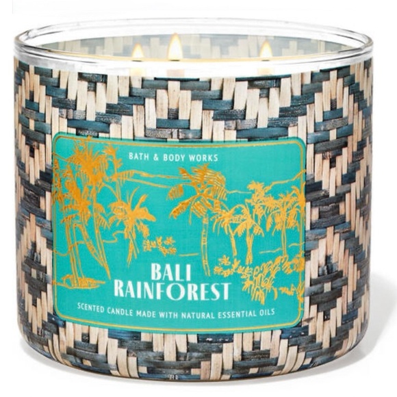Bath & Body Works Bali Rainforest 3 Wick Candle - Picture 1 of 13